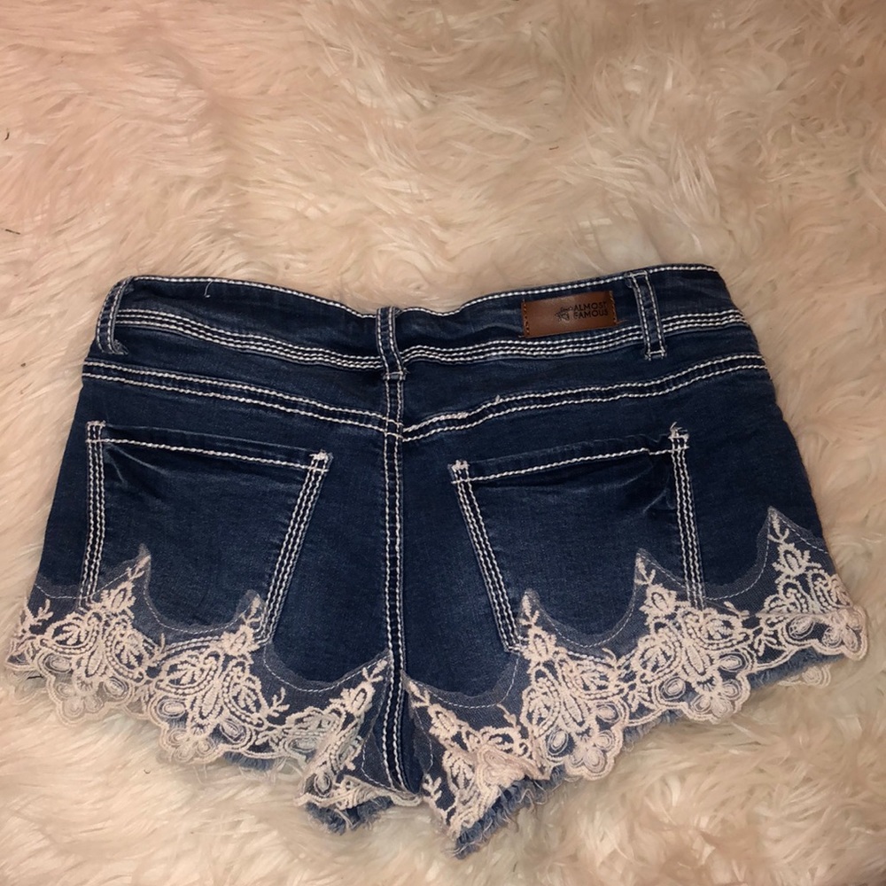 Jean Shorts with Lace